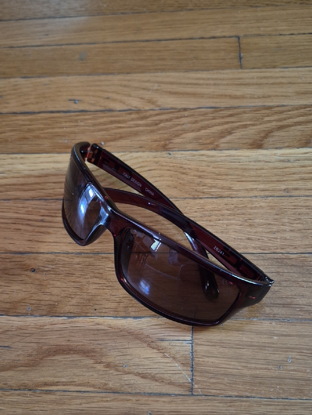 Wraparound Brown Tortoiseshell Sunglasses